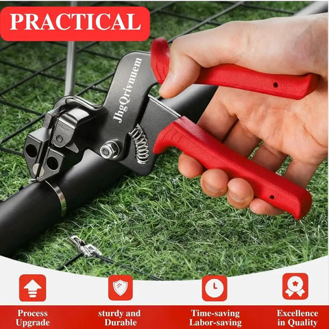 Beefy Metal Zip Tie Gun Kit With 100 Stainless Steel Zip Ties 11.8 Inch Long Fastening And Cutting Tool for chain link fences
