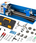 Amazon blue metal lathe machine 9x30 with 5in 3-jaw chuck and full accessory kit