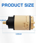Single Function Pressure Balance Cartridge Replacement For Tub And Shower Cartridge Only with size dimensions labeled