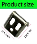 Extra Heavy Duty 50 Pack Thick Couch Spring Clips For Sofa And Chair Rust Resistant Steel Upholstery Screws Locks Foam Cushions Tight Beats Squeaky Seats Dead Simple Diy Fix, showing 2cm x 2.5cm size.