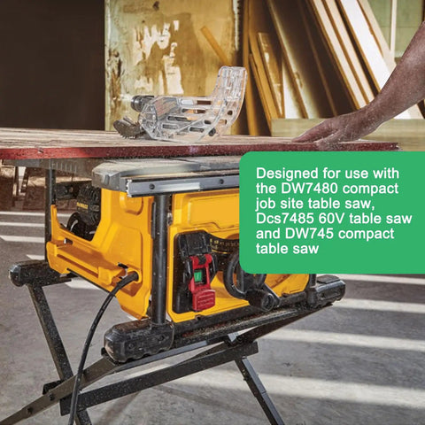 Built Tough Adjustable Folding Workbench Stand For Table And Miter Saws DW7451 Compatible, supporting DW7480 compact table saw.