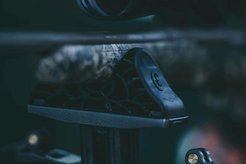 Close-up of Stinger Adjustable Ambidextrous Rifle Shooting Rest With Lightweight Build For Rock Solid Stability Outdoors