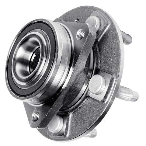 Beefed-Up Wheel Bearing Hubs Assembly 2 Front And Rear With Encoder ABS For Cadillac CTS 2008 2014 2018 2019 Front View