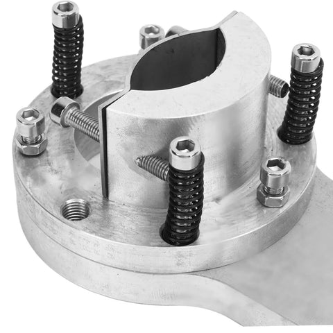 Gazaar Plasma Torch Clamp Holder 25Mm Anti Collision Fixture For Cnc Cutting Machine close-up of iron clamp with tightening screws.