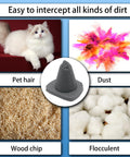 Visual guide showing items filtered by Replacement HEPA Filter And Sponge Filter Set for handheld and 3-in-1 vacuums.
