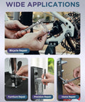 Do It All 40 In 1 Magnetic Ratchet Screwdriver Set with detachable alloy handle used for bike, furniture, electronics repair.