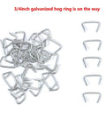 3/4 inch galvanized hog rings for Spring Loaded Hog Ring Pliers Kit For Quick Upholstery DIY Friendly And Cage Netting Installations