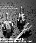 Pro Grade All In One Pipe Thread Cutting Tool With Integrated Internal And External Threading PVC PPR MPP Tubing Electric Drill Compatible Threader Kit