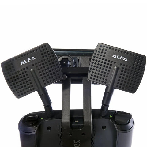2.4GHz 7dBi RP-SMA Panel Antenna Screw-On Swivel For Network Adapters And Routers Boosts Range Up To 4x shown on controller