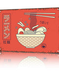 Funny Vintage Metal Sign Ramen Noodle Tin Wall Art 8 By 12 Inch Decor For Home Room Garage Office Kitchen Quirky Retro Poster Durable Aluminum Metal Sign With Pre Drilled Holes For Easy Mounting In Any Space