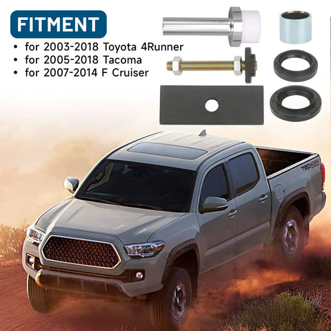 Toyota Axle Seal Installer Kit For 8 Inch Clamshell Needle Bearing Removal And Bushing Install Tool shown with Toyota Tacoma