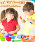 Kickstart Early Math Skills With This Awesome Color Sorting And Counting Toy Set For Toddlers featuring colorful beads, cups, and counting cards.