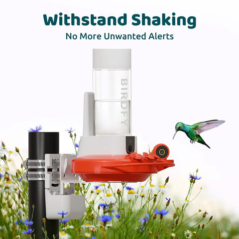 Heavy Duty Hummingbird Feeder Mounting Kit For No Wobble Stabilization Easy Nectar Refill One Click Detach Three Mounting Options Keeps Feeder From Shaking Or Falling Built To Last