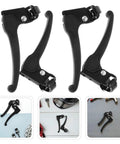 Wheelchair Brake Handle Extenders 4 Pack For Enhanced Safety With Comfortable Grip, Sturdy Iron Plastic Construction Fits 2.2 Cm Opening Size, Easy Install, Universal Brake Accessory For Secure Stopping And Smooth Transfers, black