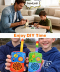 DIY Walkie Talkie Kit For Kids Age 8-14, Electronics Project Toy That Builds Problem Solving, Engineering Skills, And Creative Confidence, Super Fun Educational Building Kit Gift For Boys And Girls Ages 8 10 12 14
