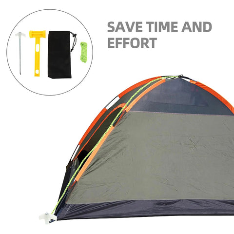Glow In The Dark Spiral Tent Pegs 10 Pack Steel Stakes With Hammer 5m Rope And Carry Bag Windproof Ground Anchors For Camping