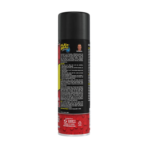 Side view of 14 Oz Black Waterproof Rubber Sealant Spray On Coating That Stops Leaks Instantly No Joke And Stays Flexible