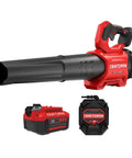 Cordless Leaf Blower With Battery And Charger V20 for quick yard cleanup, shown with 5.0Ah battery and fast charger
