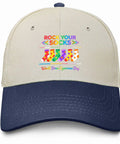 Lightweight Adjustable Womens Cap For World Down Syndrome Day Awareness March 21 Washed Distressed Low Profile Baseball Hat