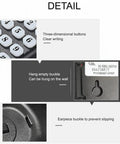 No Fuss Corded Landline Telephone Packed With Gotta Have HD Sound And Jumbo Senior Approved Keys detail of large buttons and earpiece buckle.