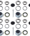 4 Sets 3500 Lb Trailer Bearing Kit For 1-3/8 To 1-1/16 Inch Spindle Boat Trailer Axle EZ-Lube Ready Kit With L68149 And L44649 Bearings