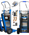 Heavy Duty Electric Stair Climbing Dolly With Powerful 1250W Motor And Telescopic Handle, Folding Hand Truck With Accessories