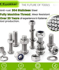 All In One 500Pcs M6 M8 Stainless Steel Screws And Bolts Kit With Nuts Washers And Lock Nuts Metric Assortment 12Mm To 40Mm Length Includes Wrenches For Home DIYers