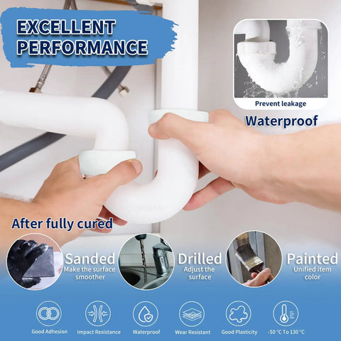 Multipurpose Epoxy Putty Sticks White Do It All Repair Compound For Leaks Cracks Holes And Sculpting Modeling Clay For Metal Ceramics Plastic Wood Tile Concrete Underwater And Above Water Use 10.5 Ounce And 300 Gram