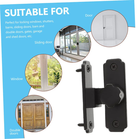 Four Pack Heavy Duty Sliding Door Lock With A Rock Solid 90 Degree Lever And Built Tough Construction shown for sliding doors and windows.