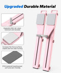 Close-up of Heavy Duty Pilates Board And Versatile Ab Trainer Kit in pink, featuring durable slide rail and non-slip surface.