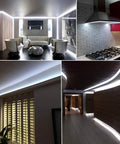 Outdoor Waterproof Rope Lights Daylight White 50Ft Cuttable And Connectable LED Tube For Deck Patio Indoor Use in various rooms
