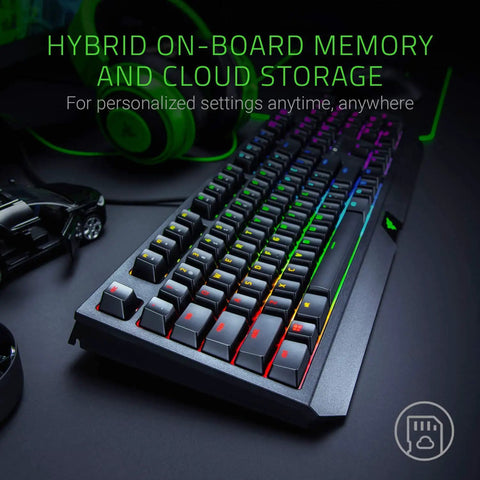 Sick Clicky Mechanical Gaming Keyboard With Programmable Keys And Custom RGB Lighting showcasing hybrid memory and cloud storage.