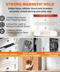 Cabinet Magnets For Closure 10 Sets Magnetic Door Catches With 3M Adhesive No Drill Stainless Steel magnetic hold diagram