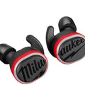 Rugged USB Bluetooth Jobsite Ear Buds With RedLithium Power For Pro Contractors, Sweatproof Black Wireless Ear Buds For The Worksite, Easy Pairing