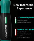 Heavy Duty Cordless Electric Screwdriver Kit With 51 Magnetic Bits And Integrated Led Light, Rechargeable Power Tool showing battery indicators.
