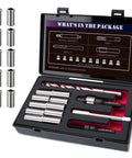 M11x1.5 Thread Repair Kit With Stainless Steel Inserts And Installation Driver Includes Drill Tap Counterbore 10 M11x1.5x30mm Inserts Tough Durable Easy To Use Pro Grade Includes EVA Case
