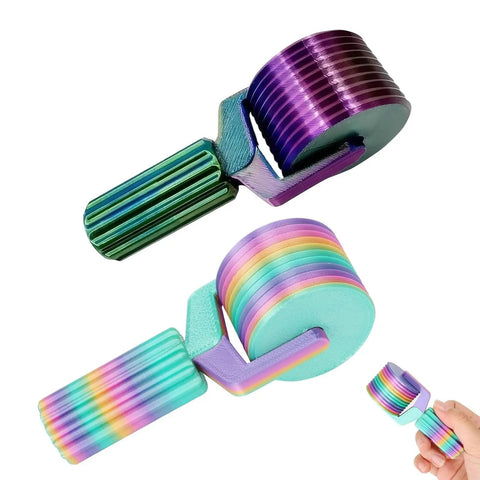 Detachable Roller Tool With Ergonomic Grip For Painting Projects No Sweat Smooth Operator Rolling Accessory, colorful dual roller design.