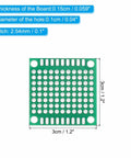 24 Pack 1.2 Inch By 1.2 Inch Single Sided Perfboard Prototyping PCBs Green FR4 For DIY Soldering And Electronics Projects 0.1 Inch Pitch