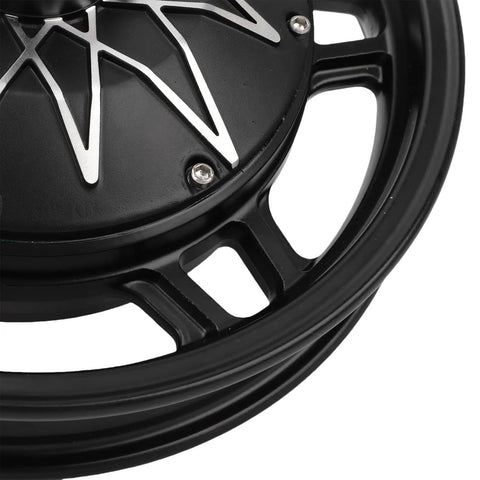Heavy Duty Aluminum Alloy Wheel Hub Motor 14 Inch For Electric Scooter Motorcycle Conversion Kit 2000W To 5000W detailed close-up view.