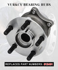 Front view of Beefed Up Rear Wheel Hub Bearing Assembly Pair For Toyota 86 Scion FRS Subaru Impreza BRZ Forester Legacy Outback 5 Lug Hubs Replaces 512401