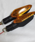 Must-Have E-Bike Tail Light With Bright 36V To 72V LED Turn Signals And Brake Lamp For Ultimate Night Ride Safety And High Visibility On The Street, 2-piece amber ABS rear lights