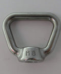 Top Tier Marine Grade Aisi 316 Stainless Steel Bow Eye Nuts M8 Metric 8MM threaded fastener for boat rigging.