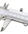 Vernier Caliper 0-6 Inch 150mm Precision Measuring Tool, Durable Stainless Steel Caliper for High Accuracy Measurements, close-up view