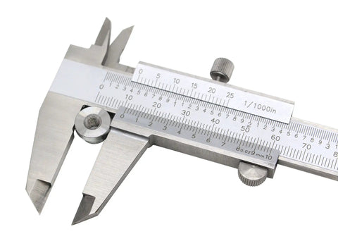 Vernier Caliper 0-6 Inch 150mm Precision Measuring Tool, Durable Stainless Steel Caliper for High Accuracy Measurements, close-up view