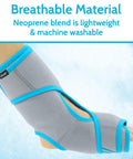 Ankle Ice Pack Wrap For Foot And Ankle Pain Relief With Hot And Cold Therapy, adjustable neoprene wrap on ankle