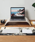 Ultra Smooth Large Mouse Pad Desk Mat for Gaming and Work, XL Extended Keyboard Mat With Non Slip Rubber Base, desk setup