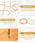 High-quality copper crush washers automotive seals for reliable sealing and excellent conductivity, smooth burr-free surface, 5 pack
