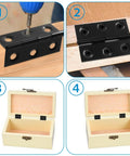 Rock Solid Black Stainless Steel Door Hinges Heavy Duty Butt Folding Design being installed on wood for smooth swing.