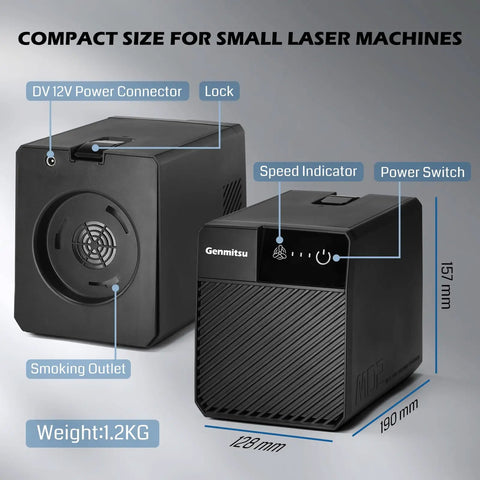 Portable Fume Extractor With Five Layer Filtration For Laser Cutters And Soldering Stations Adjustable Three Speed Air Purifier