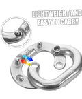 Heavy Duty Stainless Steel Chain Link Connector With Hassle Free Quick Connect Coupler, lightweight design, easy to carry.